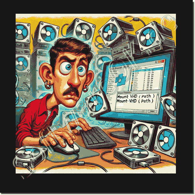 Das einfache Mounten der VHD mit PowerShell, kann man dass?