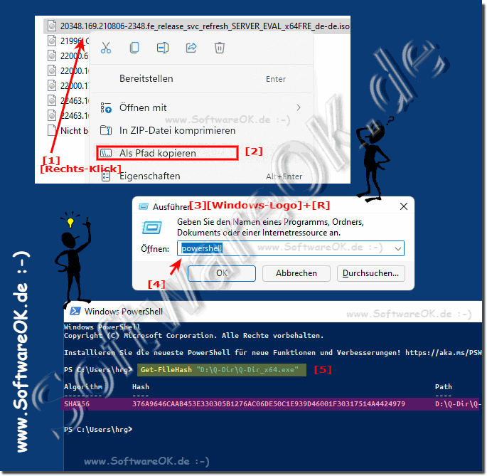 Den SHA Hashwerteiner Datei mit PowerShell herausfinden!