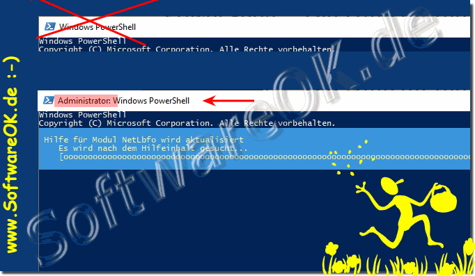 Die Hilfe fr die PowerShell Module aktualisieren!