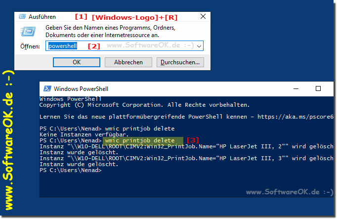 Druckerwarteschlange mit PowerShell bereinigen!