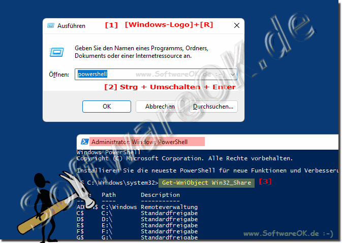 Ordner Freigaben mit PowerShell herausfinden!