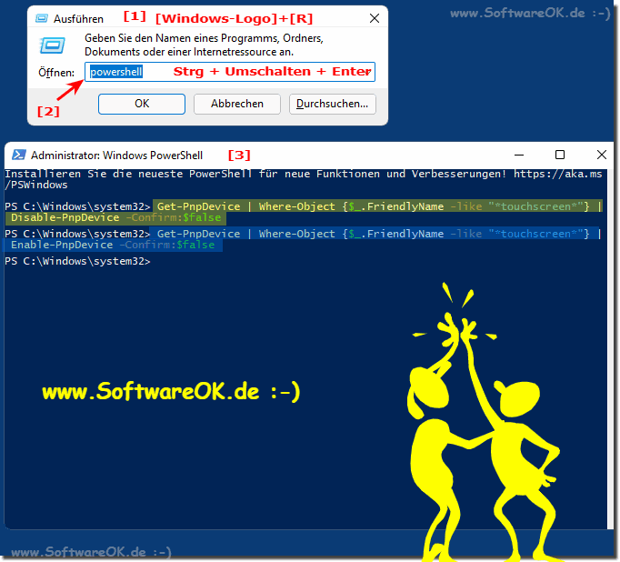 Touch Bildschirm Funktion mit PowerShell Deaktivieren / Aktivieren!   