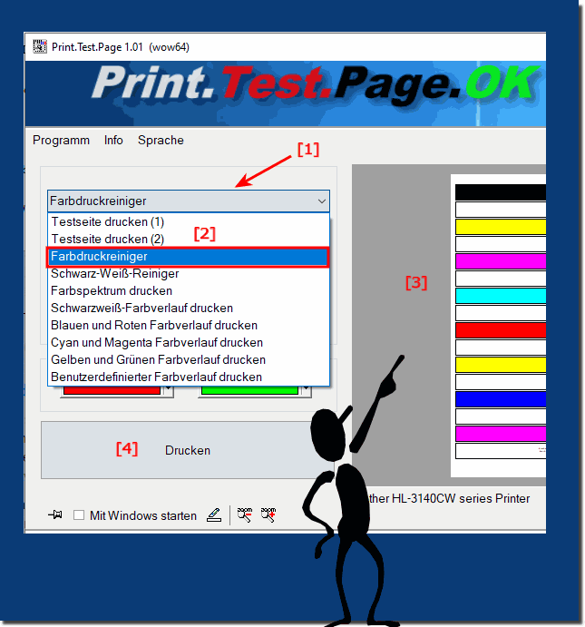 Wie verbessert diese Tool die Druckqualitt am Drucker?