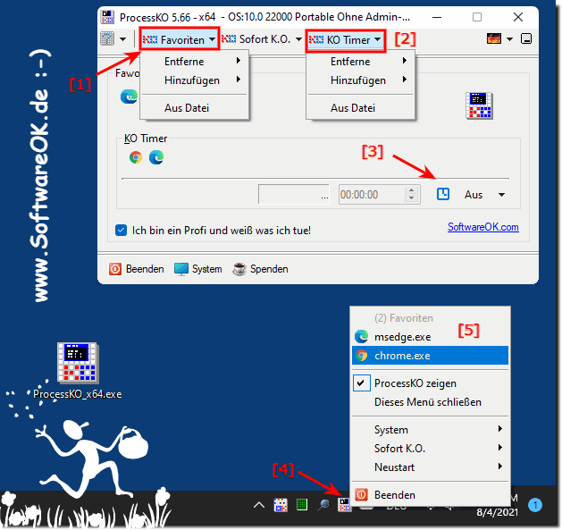 Anwendungen Direkt oder Zeitgesteuert auf Windows 11 terminieren!