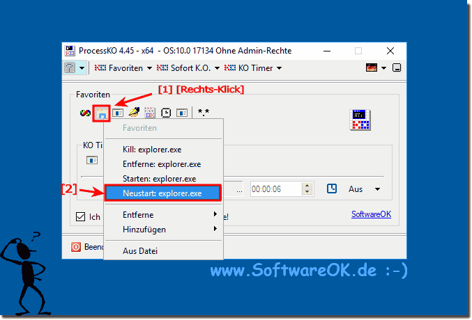 Windows-Programme oder Prozesse mit ProcessKO neu starten!