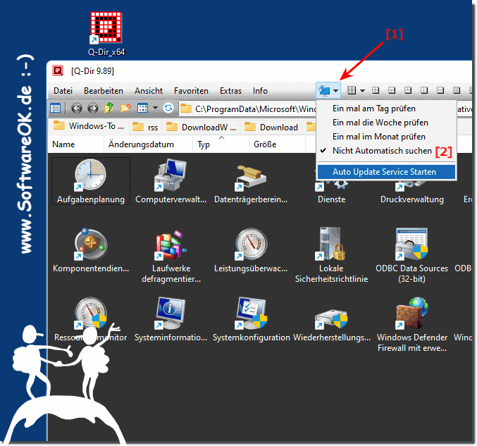 Der Quad Datei Explorer auf Windows 11 immer aktuell halten!