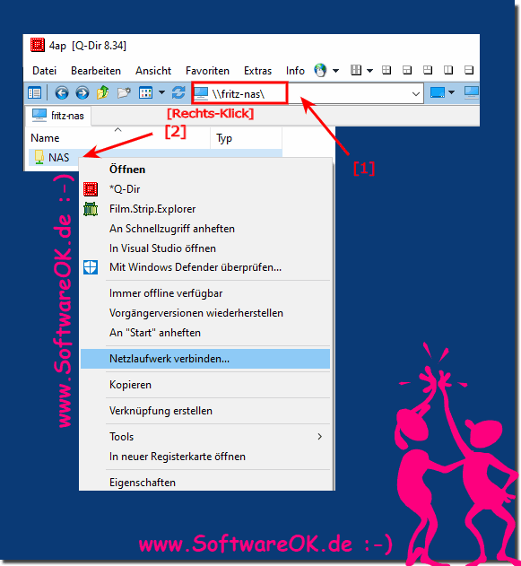 Netzlaufwerk Fritz-Nas schnell verbinden! 
