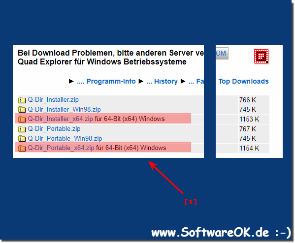 Quad-Datei-Explorer Q-Dir x64!