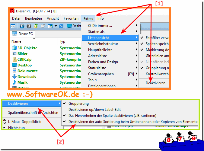 Soft-Refresh in der Quad-Explorer-Listenansicht!