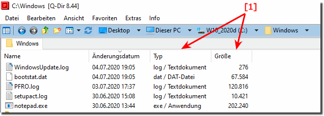 Dateiendung bzw Dateierweiterung oder File-Extensions