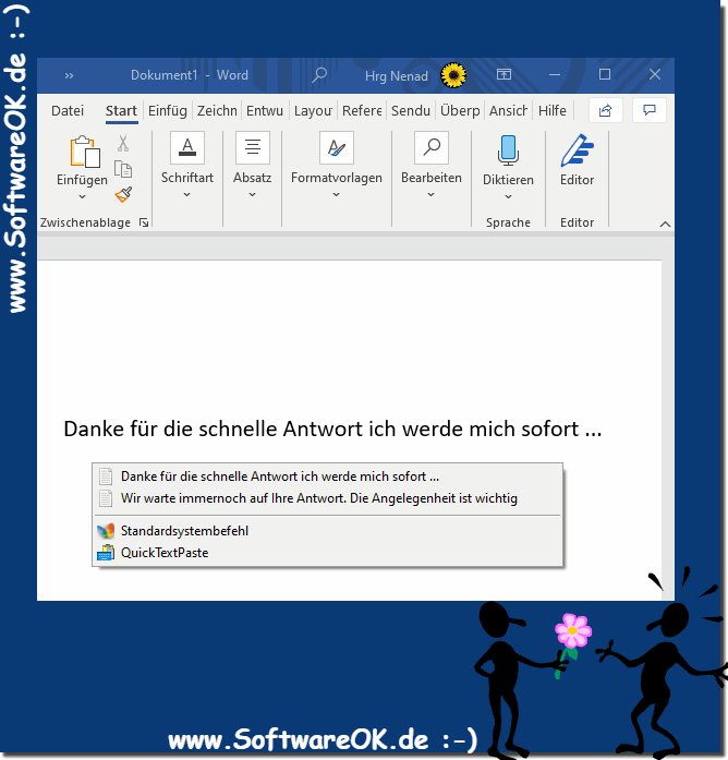 Tastenkrzel schnell im MS-Word Einsetze super fr das Bro!