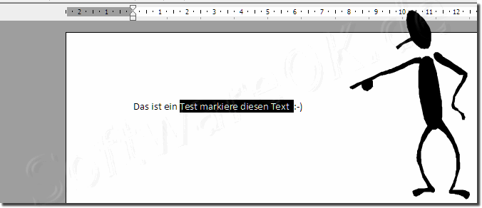 Text Markieren!