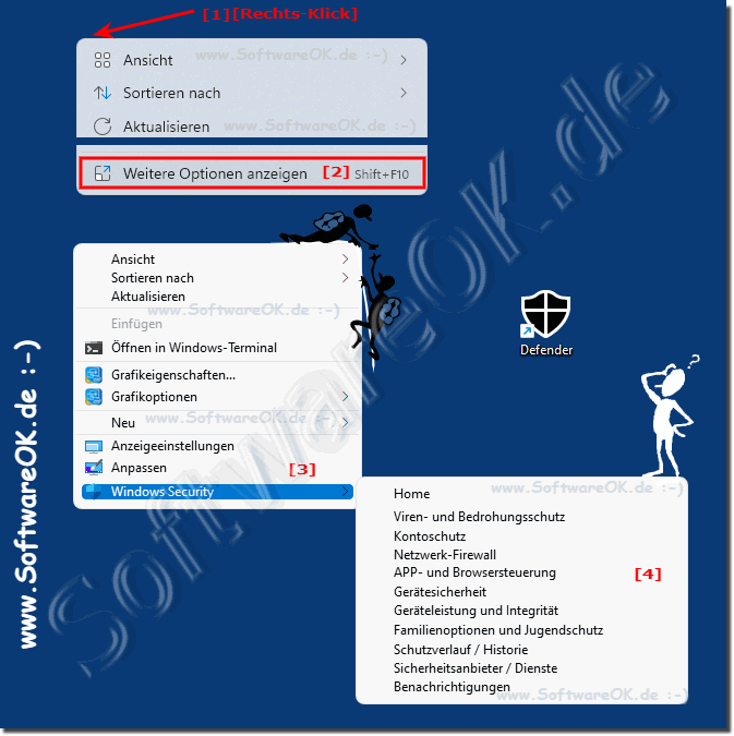 Desktop-Kontextmen in Windows 11 Sicherheit-Einstellungen!