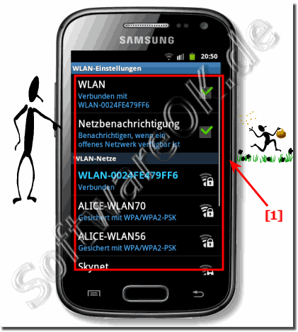 Samsung Galaxy WLAN Netzwerk deaktivieren, aktivieren, auswählen oder anpassen!