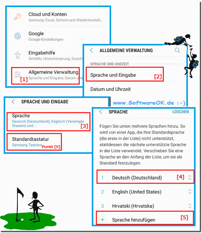 Sprache am Samsung Galaxy unter Android ndern!