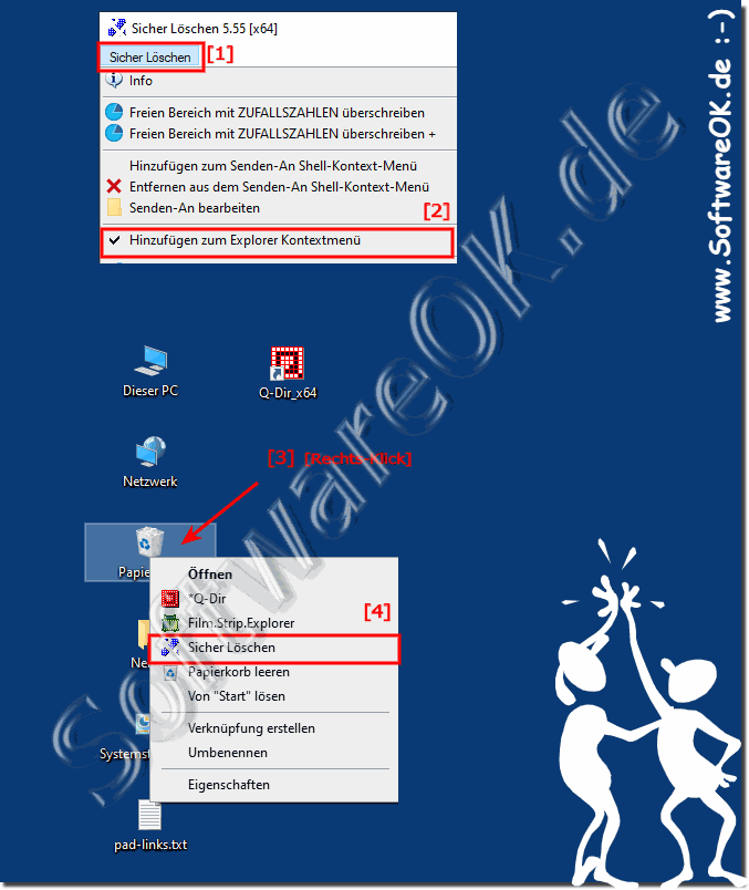 Den Papierkorb auf Windows, Sicher Lschen bzw. Bereinigen!