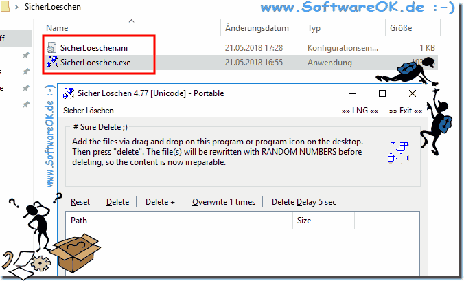 Portabler Version von Sicher Lschen unter Windows!