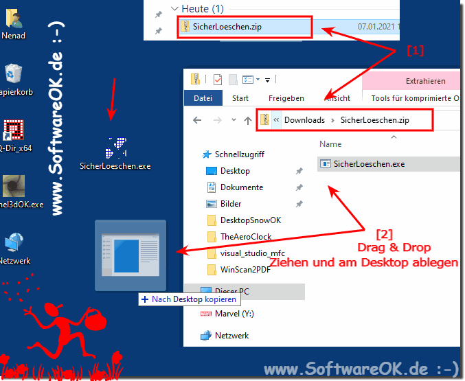 Wiederherstellen vom Sichere-Lschen-Tool um Daten sicher zulschen!