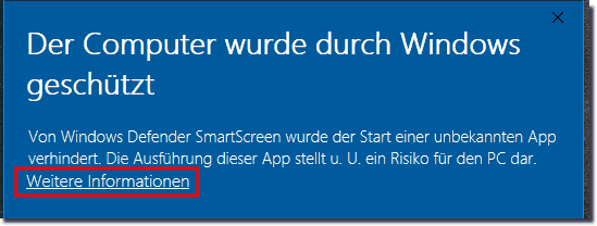 Der Computer wird durch Windows 10 Geschtzt!