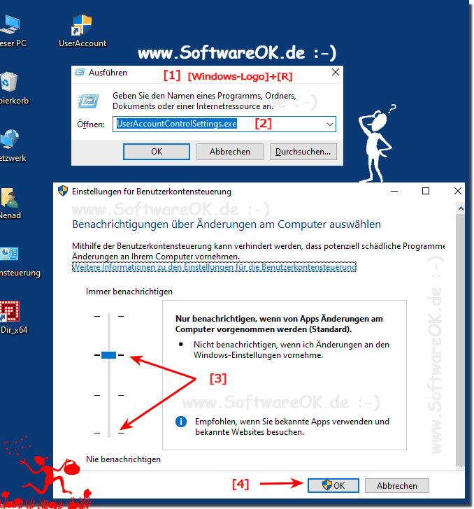 Administrativen-Modus nicht Besttigung!