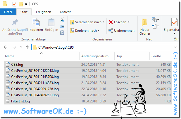 Das Verzeichnis Logs-CBS In Windows-10!