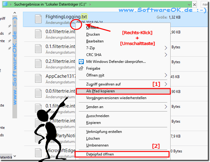 Dateipfad herausfinden im Datei-Explorer!