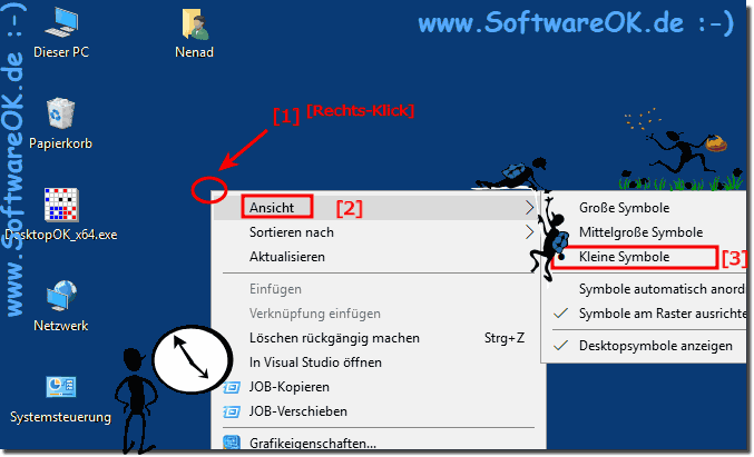 Desktop Symbole verkleinern ohne wenn und aber Windows 10, 8.1, 7!