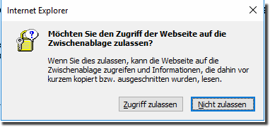 Dialogfenster im Internet-Explorer 11!