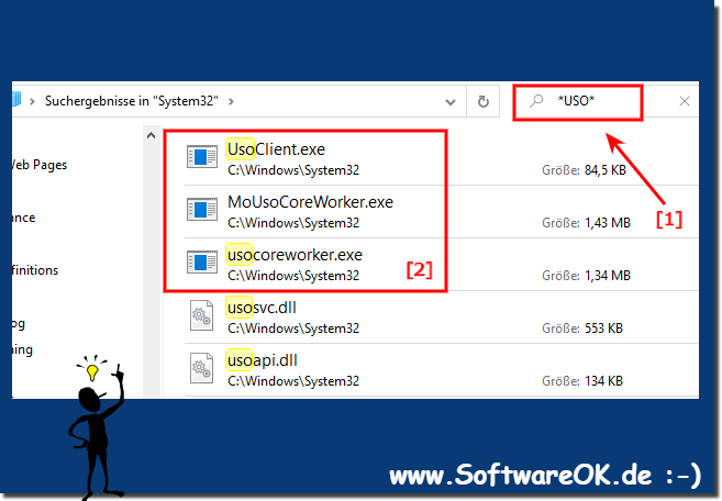 Die MoUsoCoreWorker.exe in dem System32 Ordner!