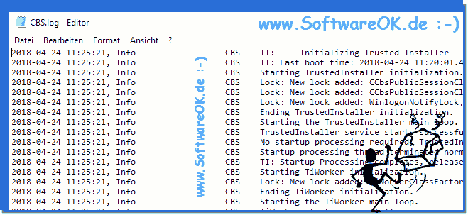 Fie CBS-LOG-Datei!