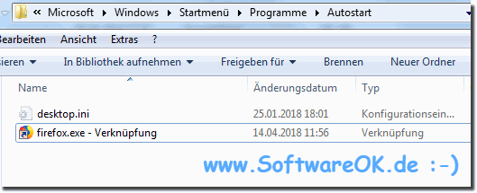 Firefox ist im Auto-Start von Windows!