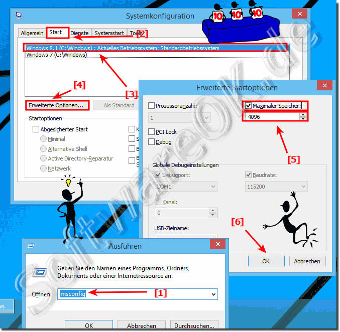 Maximalen Arbeits-Speicher unter Windows einschrnken (RAM, einstellen)?