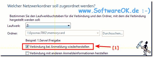 Netzlaufwerk bei Neustart von Windows ist wieder da!