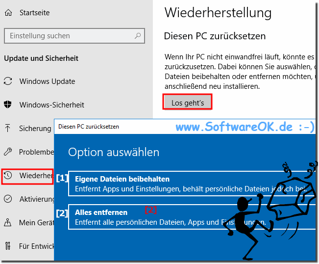 Surface Go  Pro auf die Werkseinstellungen zurcksetzen!