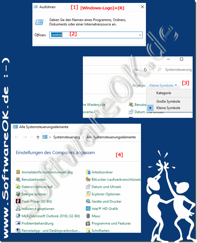 Systemsteuerung fehlende Einstell-Optionen zurckbekommen!