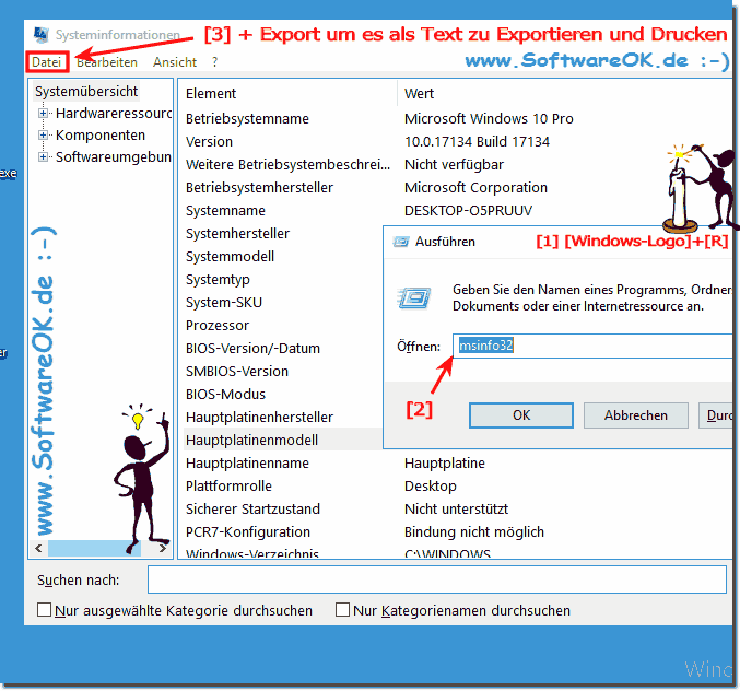 ber System Informationen zu Hardware und Computer Spezifikationen!