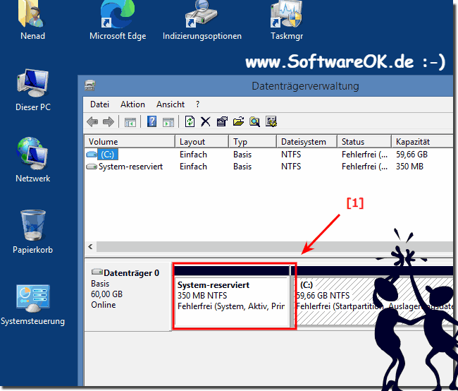 Warum die kleine Startpartition unter Windows 10, 8.1, ... oder MS Server 2010? 