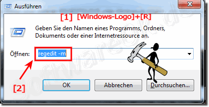 Wie kann ich einen weiteren Registrierungseditor starten?