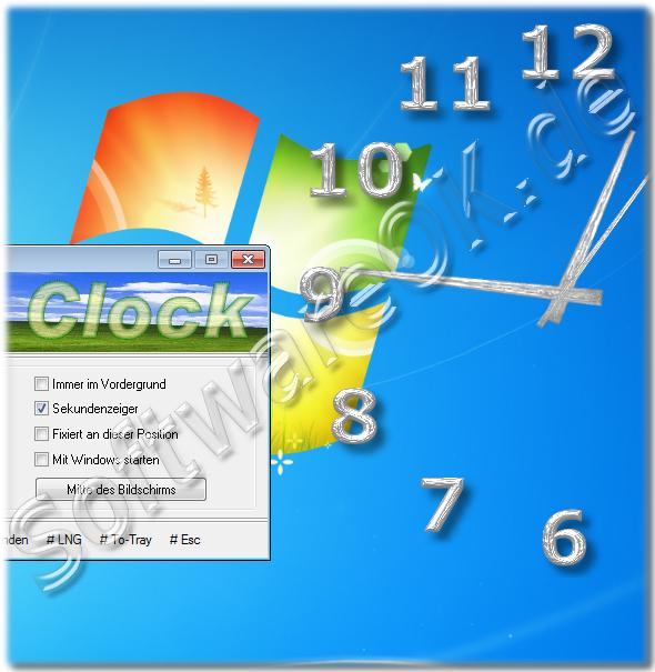 Eine Desktop-Uhr die auch für Windows 7 bzw. Windows-8 geeignet ist