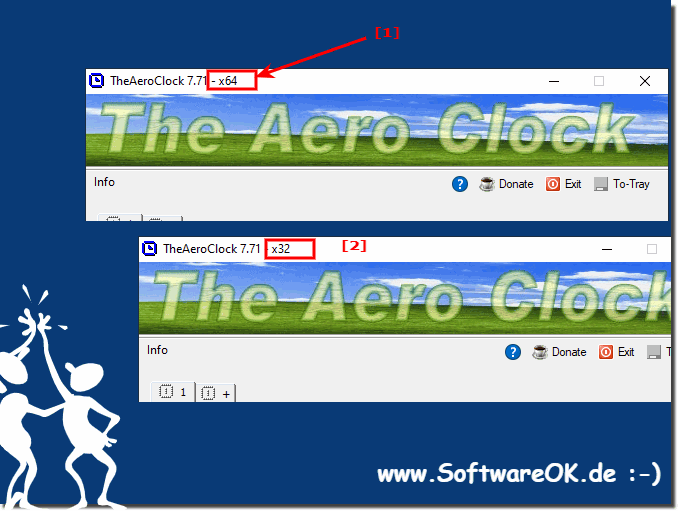 Ist meine Aero Desktop Uhr x64 oder x32 auf Windows 11 oder 10?