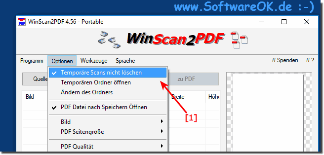 Temporre Scans nicht lschen!