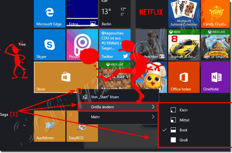 APPs im Windows 10 Startmenü anpassen!