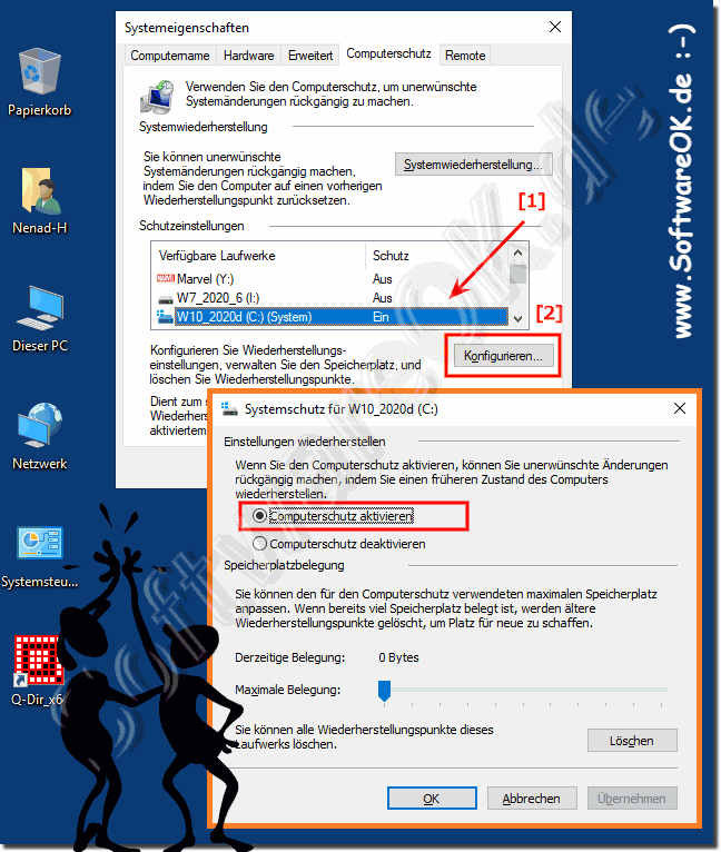 Aktivieren vom Computer-Schutz unter Windows 10!