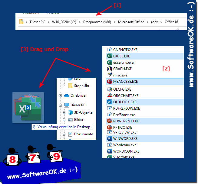 Alle Microsoft Office Apps am Desktop Verknpfungen erstellen!