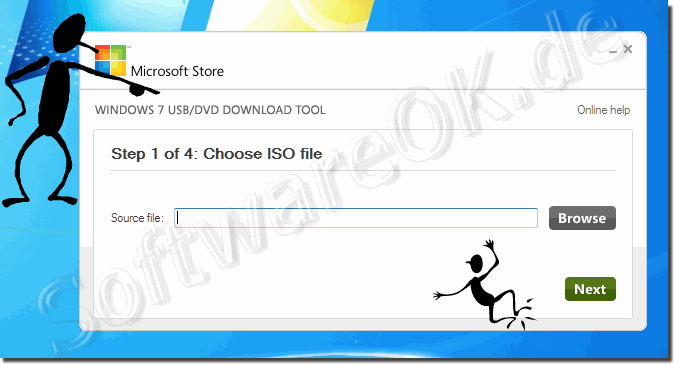 Auf Windows-7 mit USB/DVD-Tool einen Windows-10 USB-Installationsstcik erstellen!