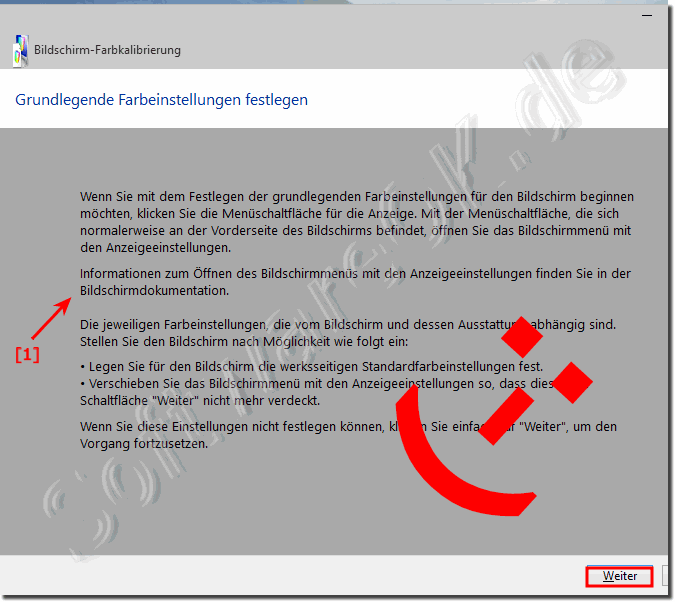 Bildschirm Farb-Einstellungen unter Windows-10!