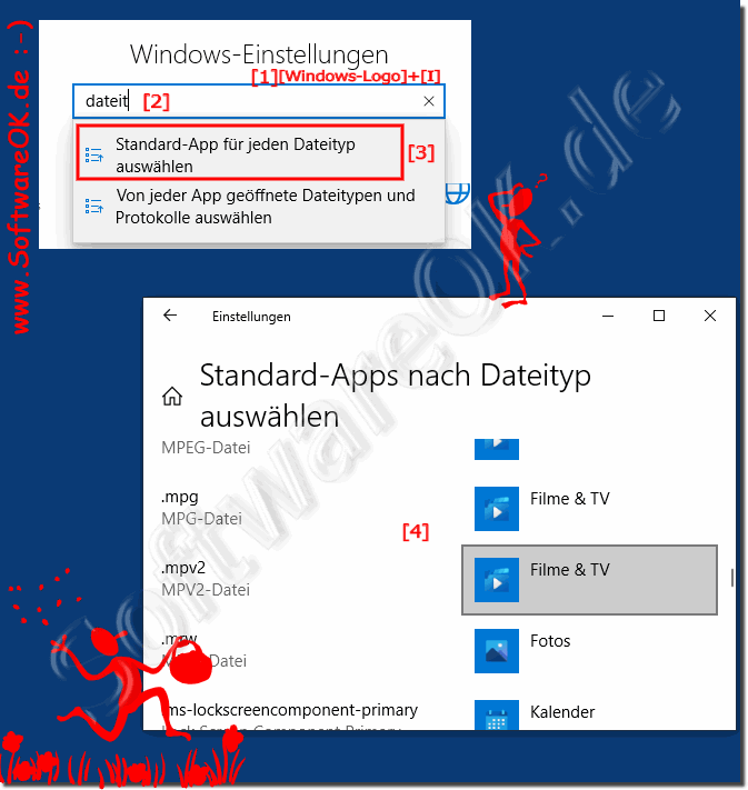 Dateizuordnungen festlegen Windows 10!