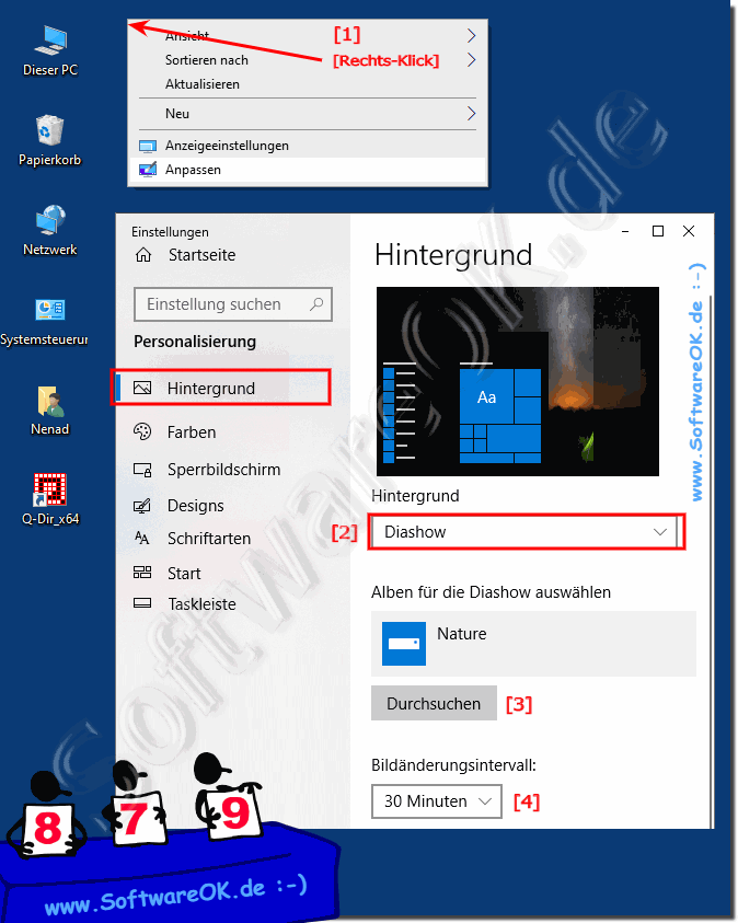 Erstellen Bilder für den Windows-10 Desktop Hintergrund!