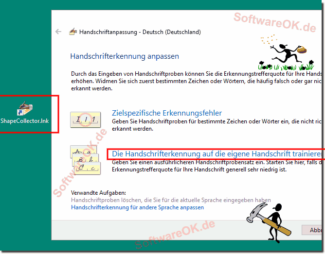 Handschrift-Erkennung unter Windows Trainieren!