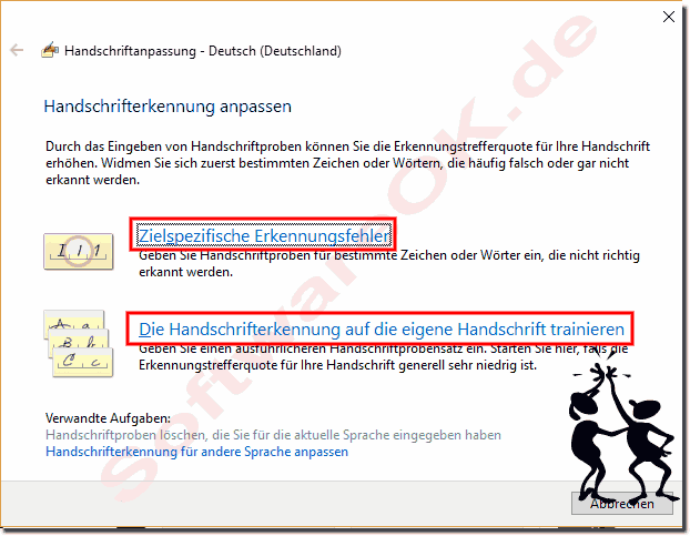 Handschrift Personalisierung auf einem Windows Tablet PC!